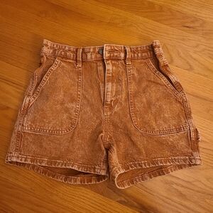 Rust colored Denim shorts